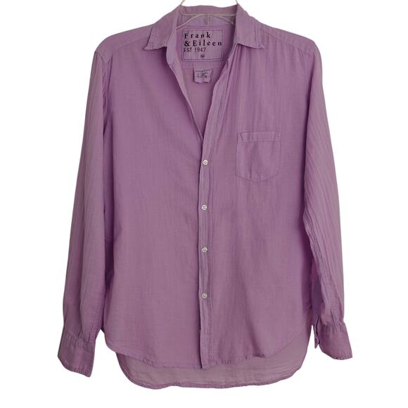 Frank & Eileen Tops - Frank & Eileen Fuchsia/Lavender Button-Down Shirt
